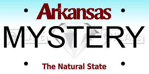 MYSTERY Arkansas License Plate