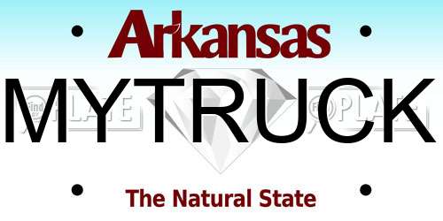 MYTRUCK Arkansas License Plate