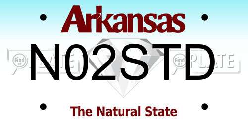 N02STD Arkansas License Plate