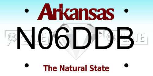 N06DDB Arkansas License Plate