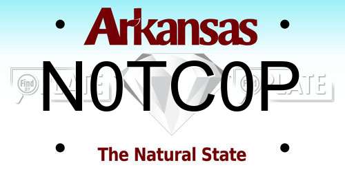N0TC0P Arkansas License Plate