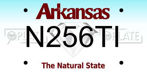 N256TI Arkansas License Plate