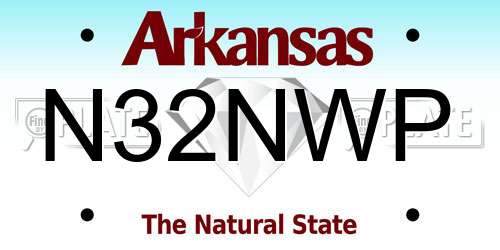 N32NWP Arkansas License Plate