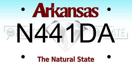 N441DA Arkansas License Plate