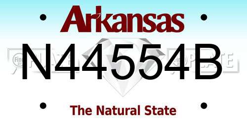 N44554B Arkansas License Plate