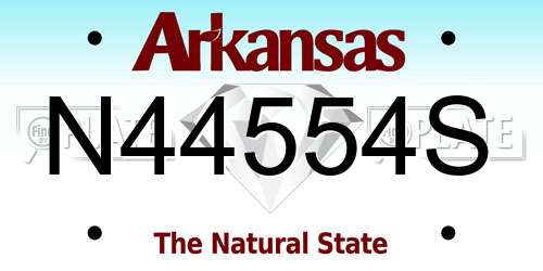 N44554S Arkansas License Plate