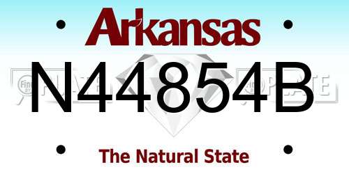 N44854B Arkansas License Plate