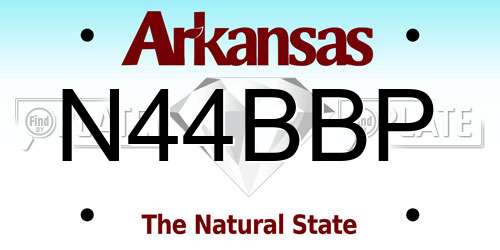 N44BBP Arkansas License Plate