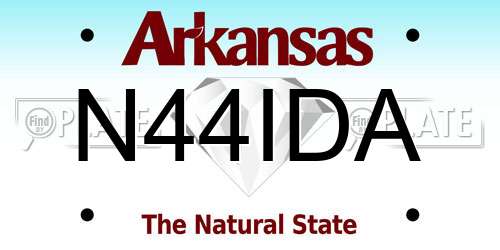 N44IDA Arkansas License Plate