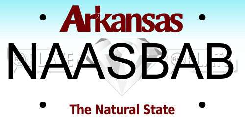 NAASBAB Arkansas License Plate