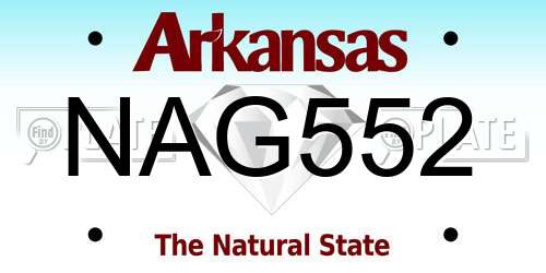 NAG552 Arkansas License Plate