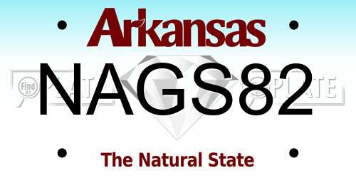 NAGS82 Arkansas License Plate