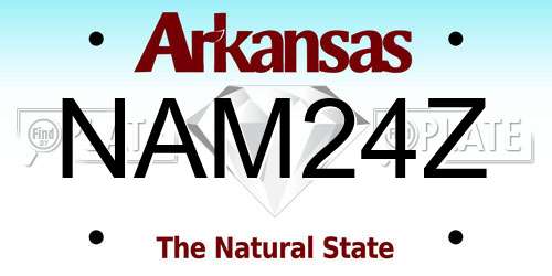 NAM24Z Arkansas License Plate