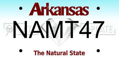 NAMT47 Arkansas License Plate