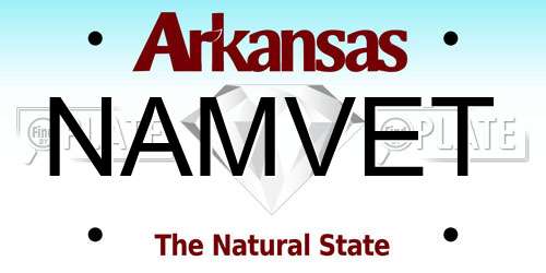 NAMVET Arkansas License Plate
