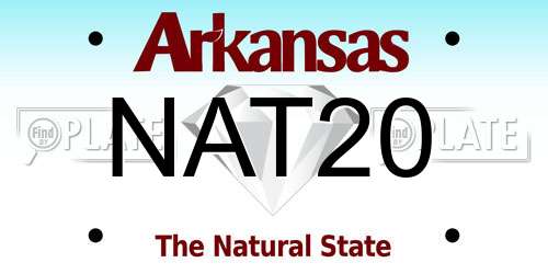 NAT20 Arkansas License Plate