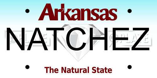 NATCHEZ Arkansas License Plate