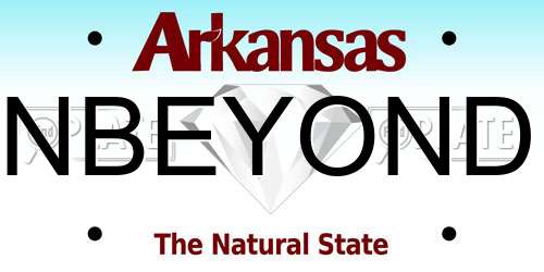 NBEYOND Arkansas License Plate