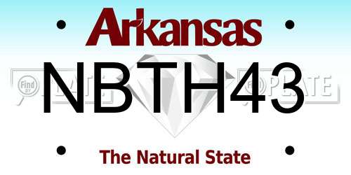 NBTH43 Arkansas License Plate