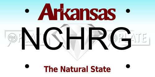 NCHRG Arkansas License Plate