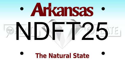 NDFT25 Arkansas License Plate