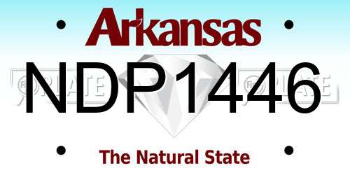 NDP1446 Arkansas License Plate