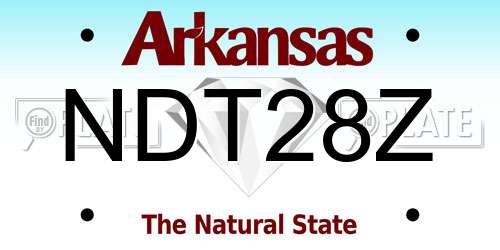 NDT28Z Arkansas License Plate