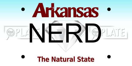 NERD Arkansas License Plate