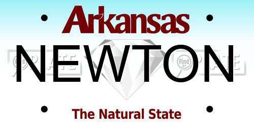 NEWTON Arkansas License Plate