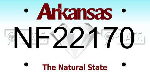 NF22170 Arkansas License Plate
