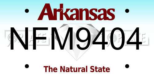 NFM9404 Arkansas License Plate