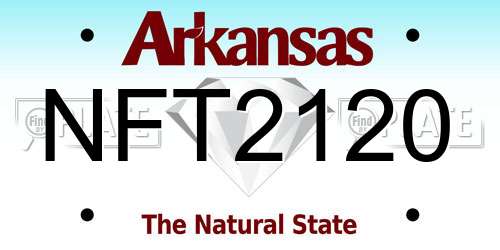 NFT2120 Arkansas License Plate
