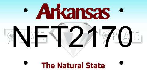 NFT2170 Arkansas License Plate