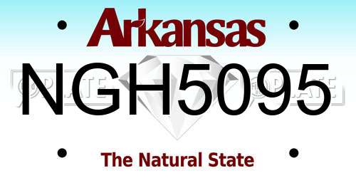 NGH5095 Arkansas License Plate