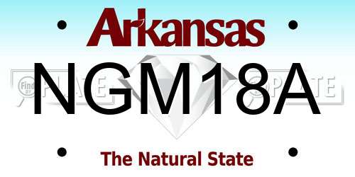 NGM18A Arkansas License Plate