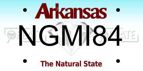 NGMI84 Arkansas License Plate