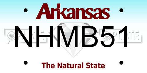 NHMB51 Arkansas License Plate