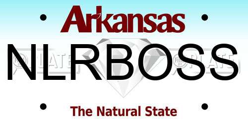 NLRBOSS Arkansas License Plate