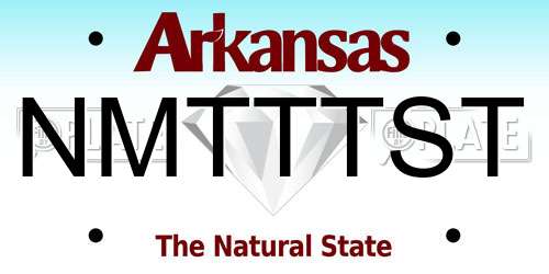 NMTTTST Arkansas License Plate