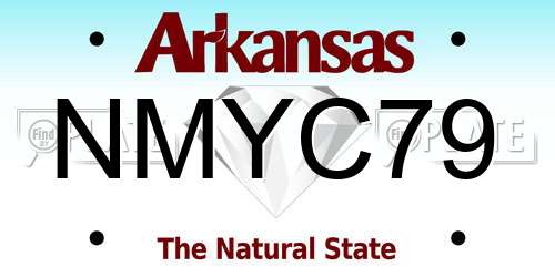 NMYC79 Arkansas License Plate