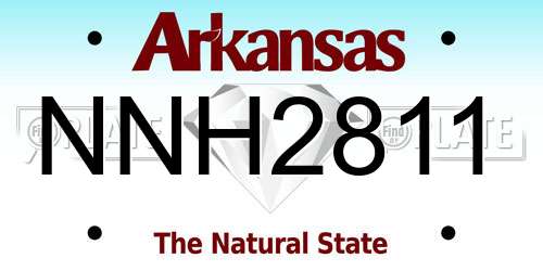 NNH2811 Arkansas License Plate