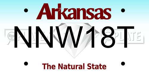 NNW18T Arkansas License Plate
