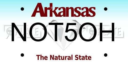 NOT5OH Arkansas License Plate