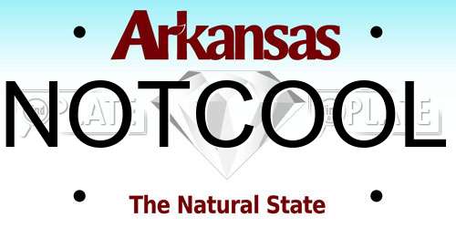 NOTCOOL Arkansas License Plate