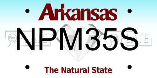 NPM35S Arkansas License Plate