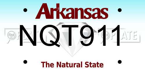 NQT911 Arkansas License Plate