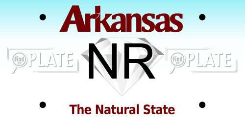 NR Arkansas License Plate