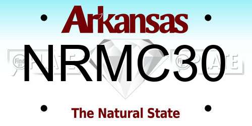 NRMC30 Arkansas License Plate