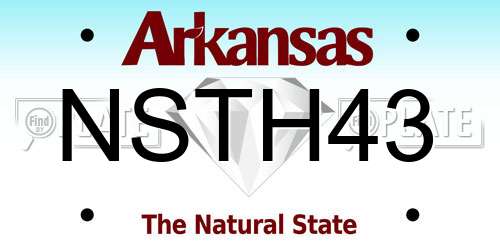 NSTH43 Arkansas License Plate