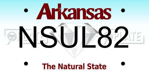 NSUL82 Arkansas License Plate